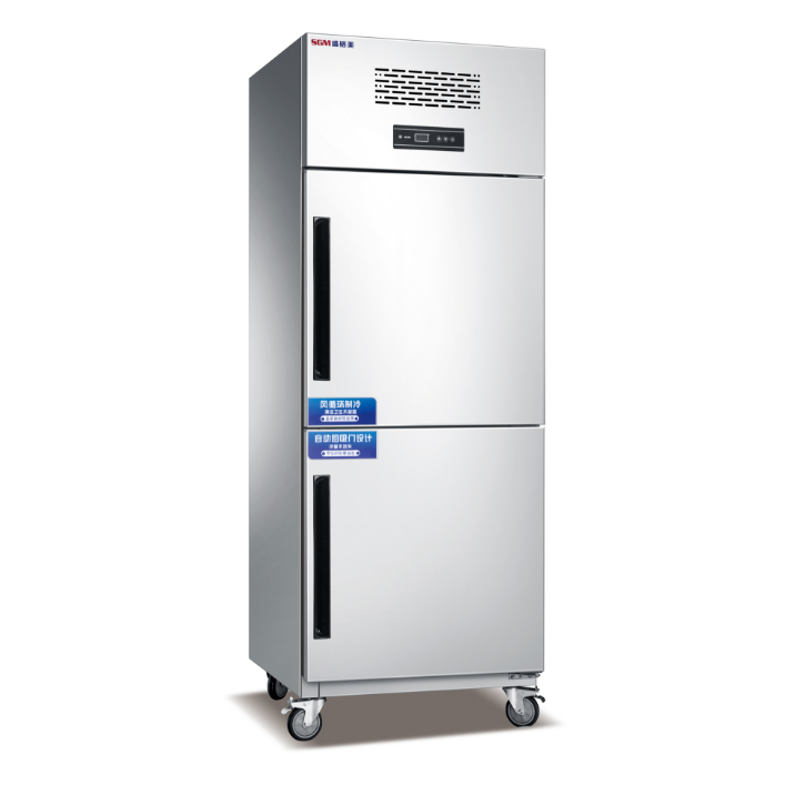 Commercial Stainless Steel Tall Refrigeration Unit with Frost-free Defrost Type For Meat Freezer